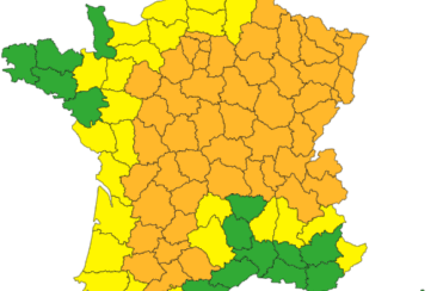 Canicule - Vigilance orange activée dans 51 départements