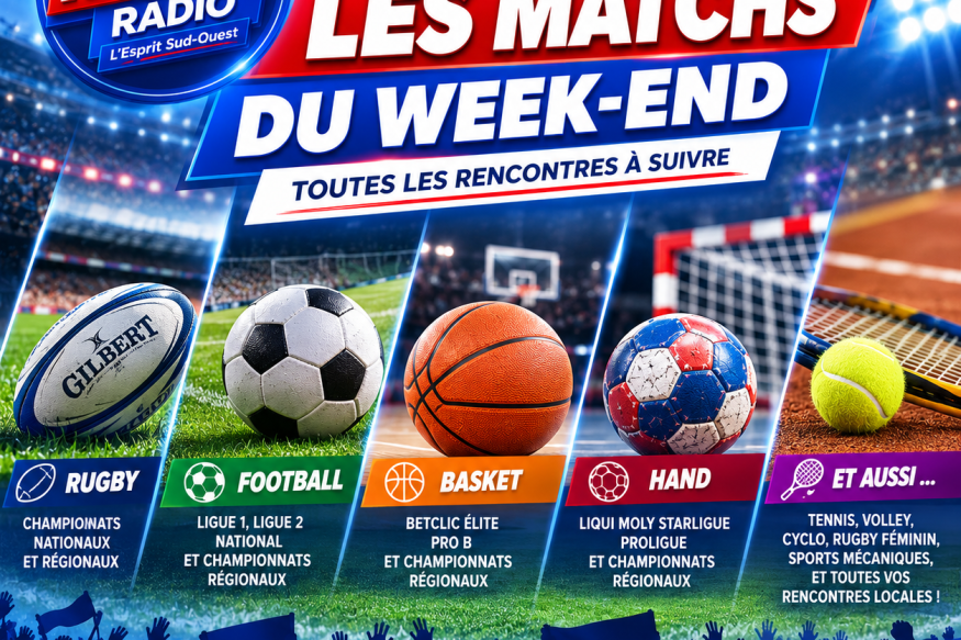 Le programme sportif du week-end en région