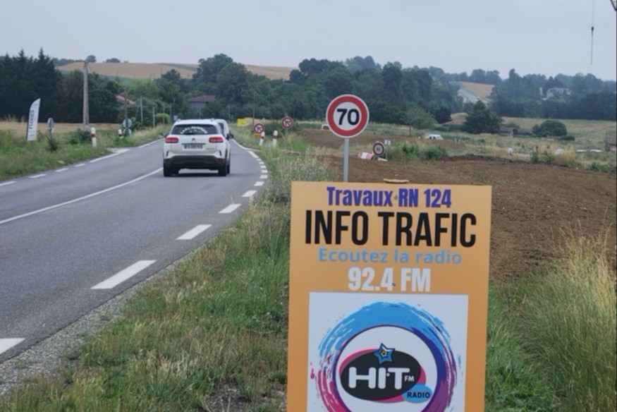 Travaux de la D1124 : une fermeture dans la nuit de mardi à mercredi à L'Isle-Jourdain