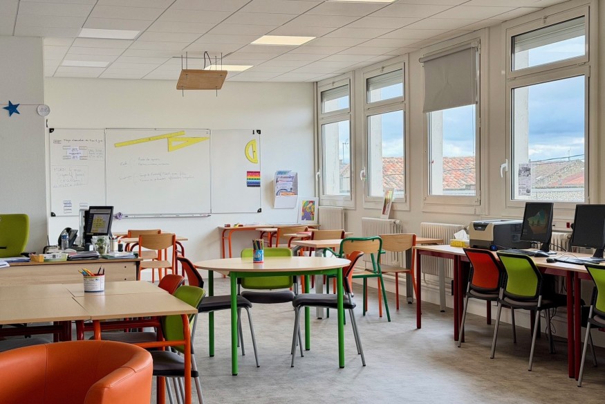 Fleurance : après l’incendie, le chantier de réhabilitation du collège avance, vers une fin des travaux cet été